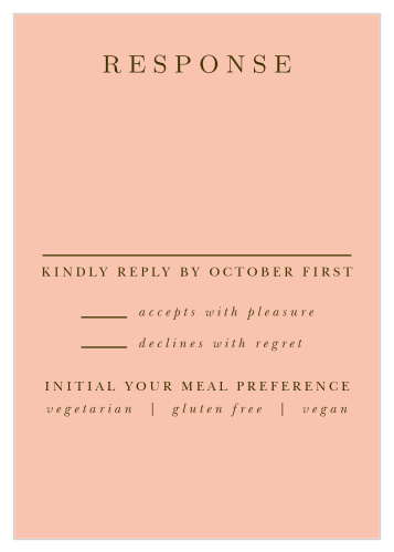 Give guests a simple way to respond to your wedding invitation by sending out our alluring Mountain Wildflowers Response Cards.