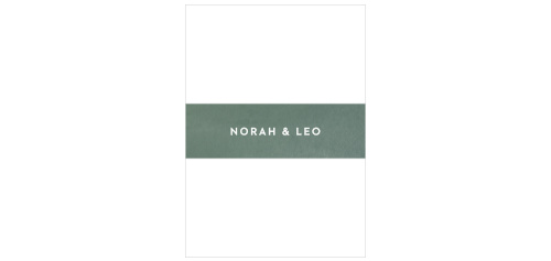 These simple green Forest Watercolor Wedding Belly Bands are a great addition to your wedding package. 