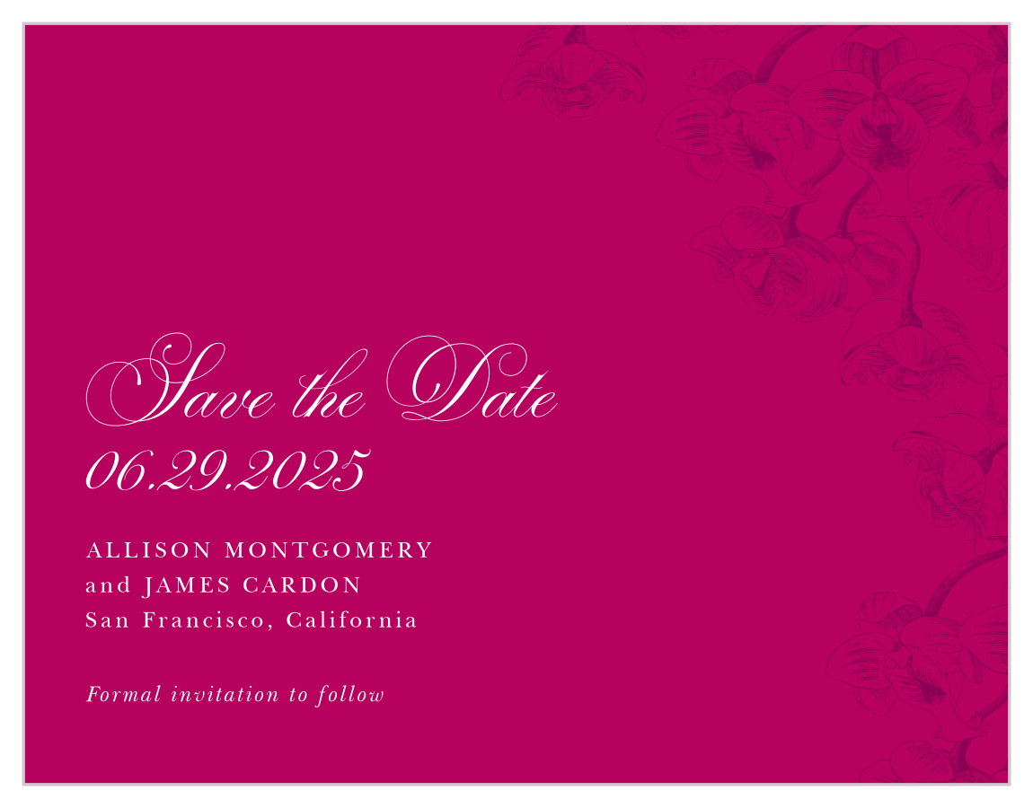 Cascading Blooms Save the Date Cards