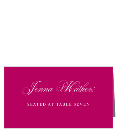 Help cherished friends and family find their seats during your wedding dinner with our Cascading Blooms Place Cards.