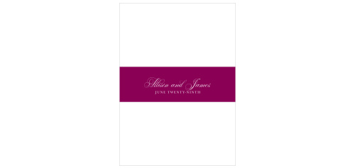 The Cascading Blooms Wedding Belly Bands are a small detail that adds a lot of style and organization to your wedding suite.
