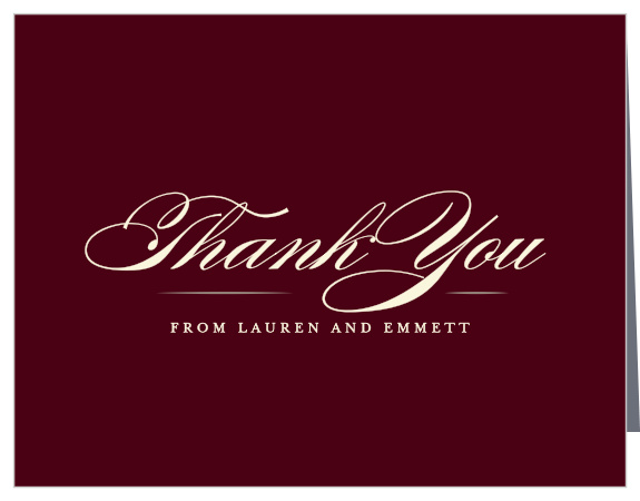 Thank your guests for an absolutely unforgettable night with our Hydrangea Frame Wedding Thank You Cards!