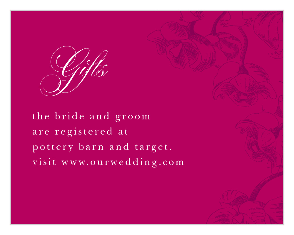 Cascading Blooms Registry Cards