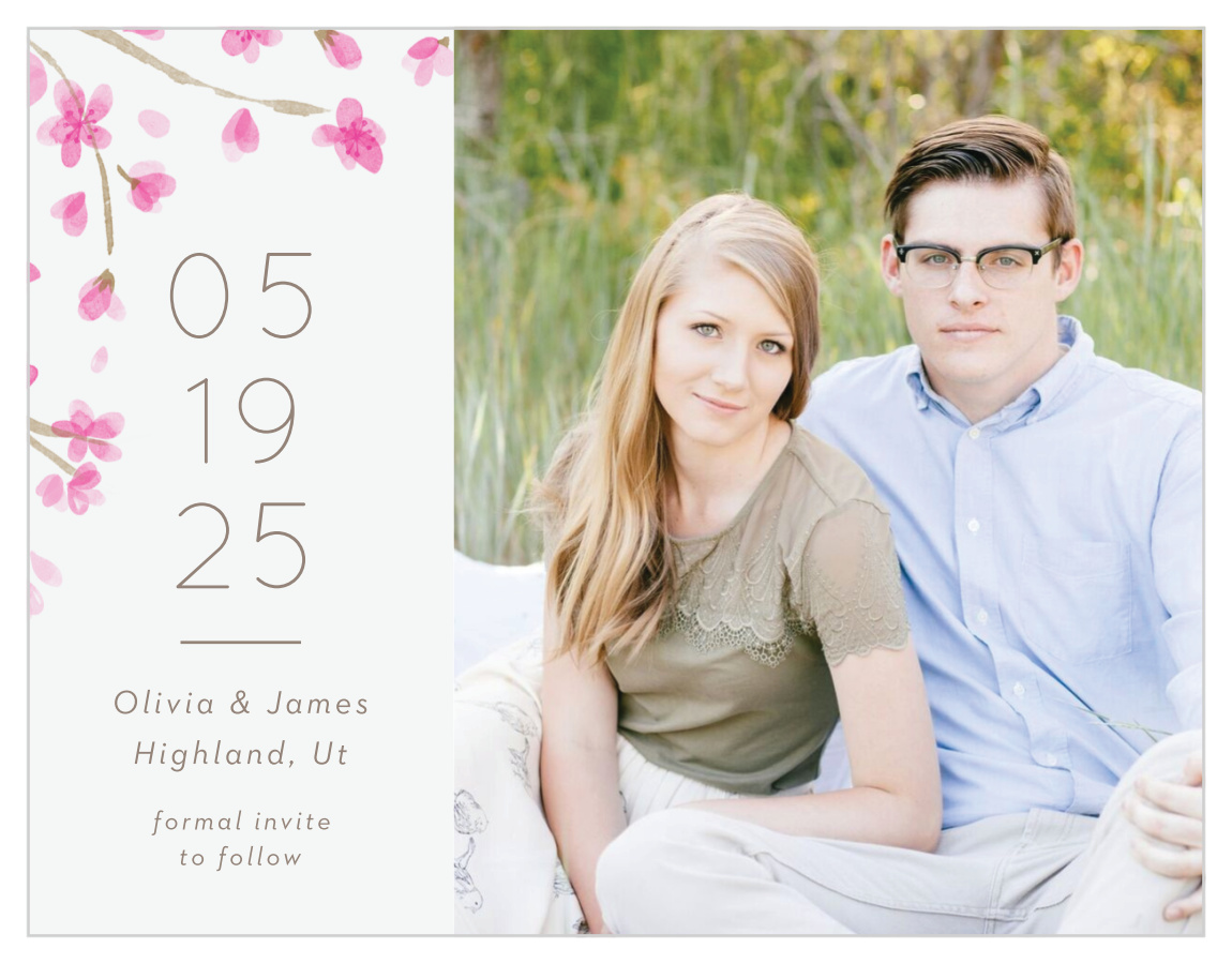 Cherry Branch Save the Date Cards