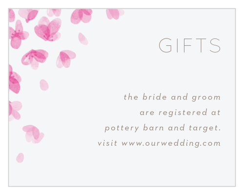 Our Cherry Branch Registry Cards help you ensure that you start out married life with everything you'll be needing!