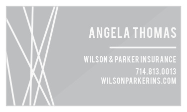 Our Crossed Lines Clear Business Cards highlight the very human nature of your business: the many-crossing threads of life, protected and preserved by your work. With your name and contact details to the right in an easy to read print, these cards are perfect for every first impression.