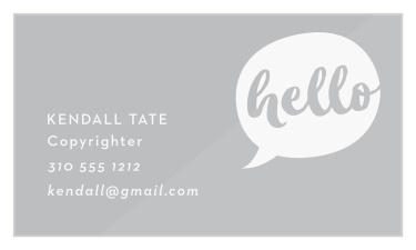 With our Introductions Bubble Clear Business Cards, you can represent yourself and your business perfectly in a modern manner.