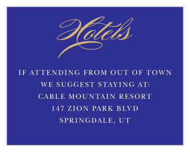Help your friends and family have the best stay possible with our Big Day Bat Mitzvah Lodging Cards.