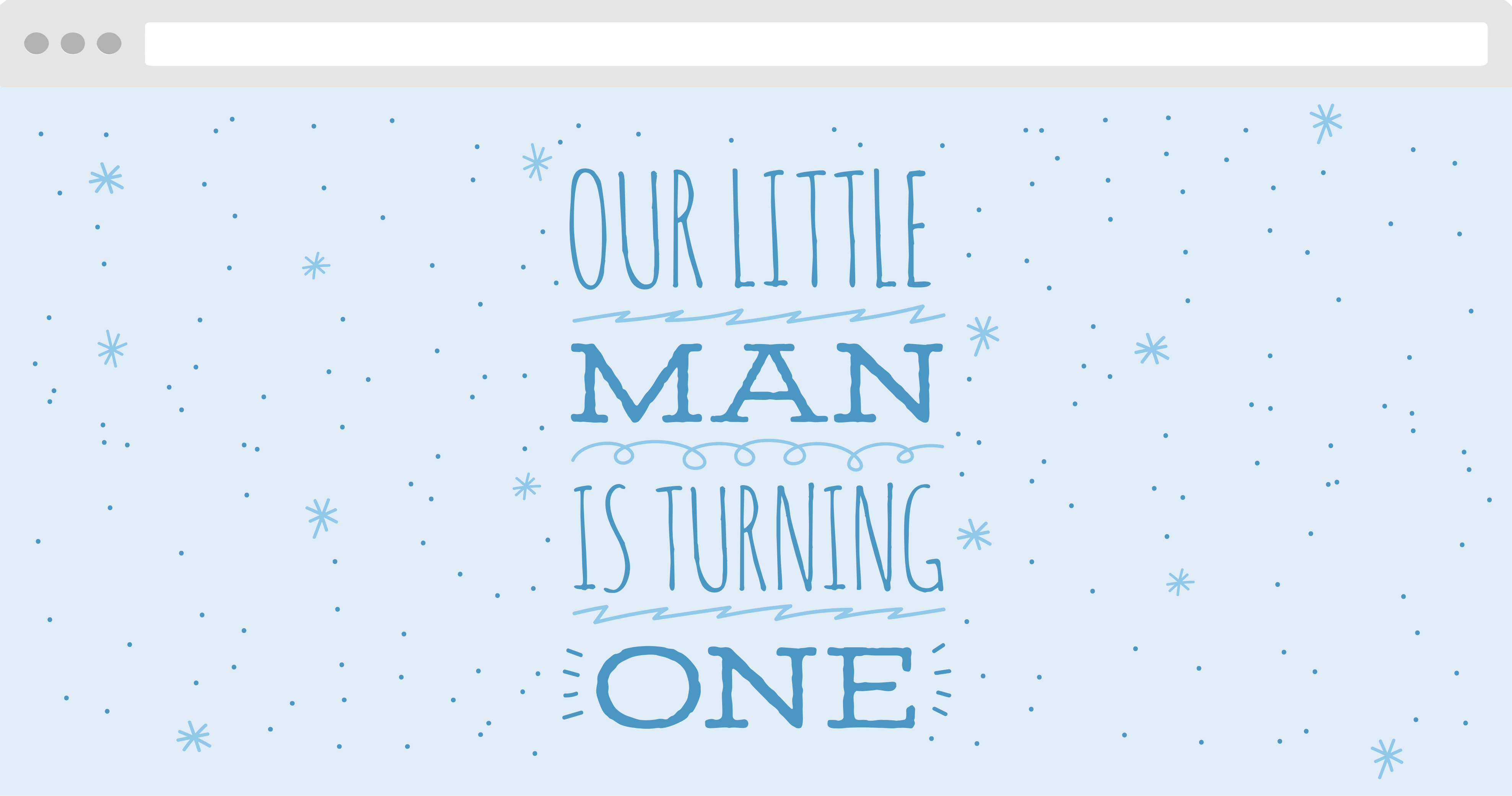 Little Man First Birthday Website