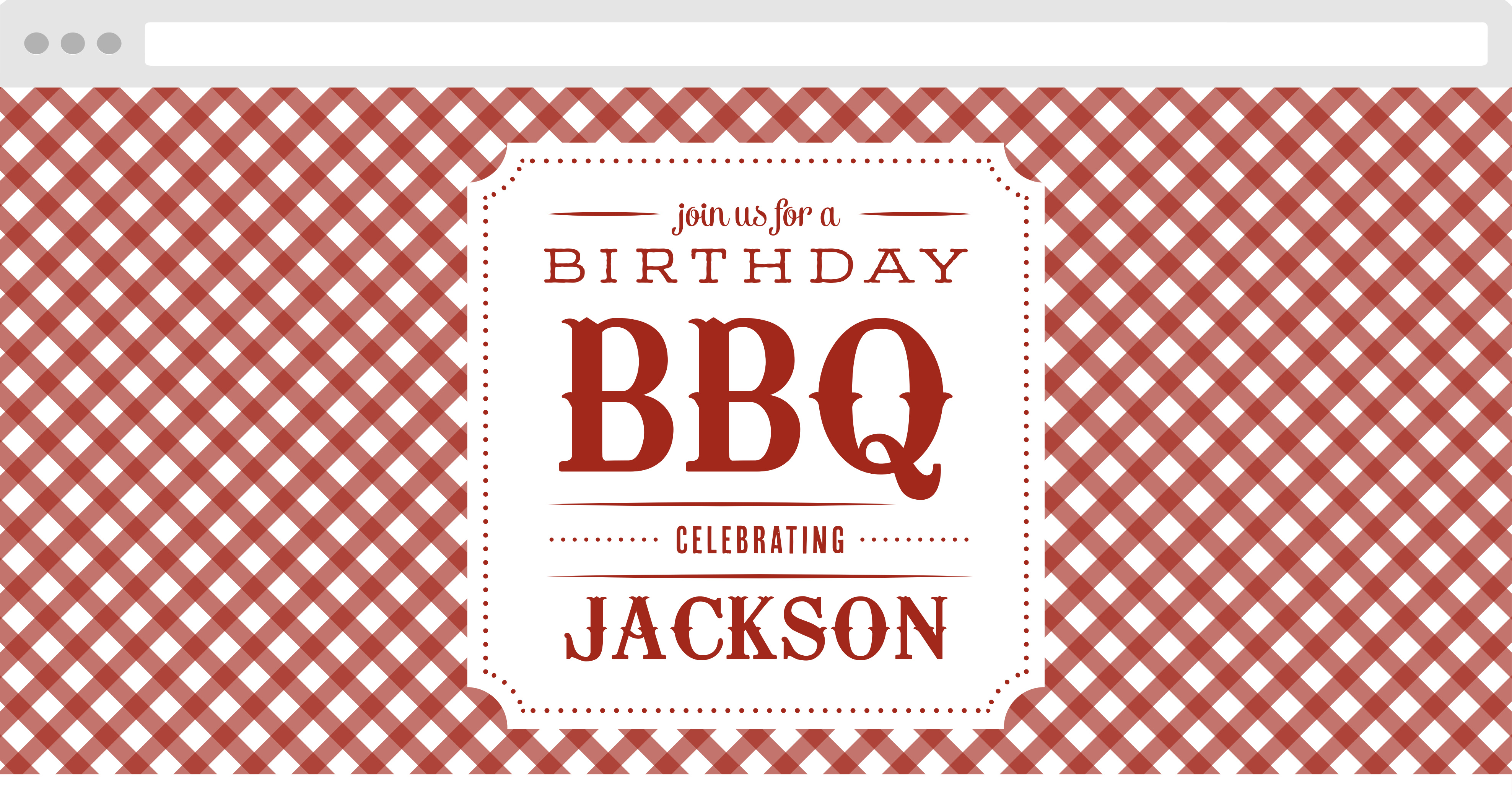 Birthday BBQ Children's Birthday Website
