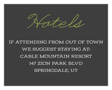Inform your cherished family and friends on where to stay in the upcoming days to the celebration with our Big Day Bar Mitzvah Lodging Cards.