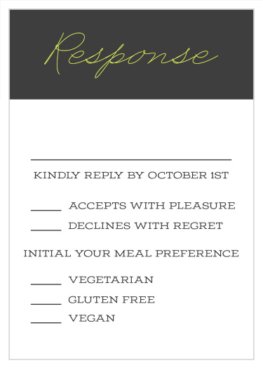 Get a headcount of who will be joining for the celebration with our Big Day Bar Mitzvah Response Cards.