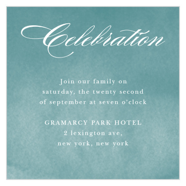 Give your loved ones all the information they will need for the big day with our B'nai Mitzvah Bar Mitzvah Reception Cards.