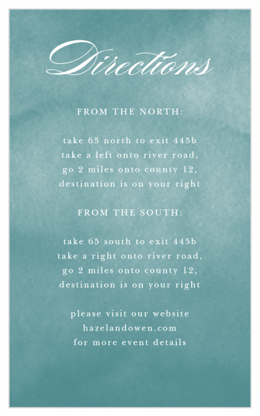 Help your loved ones find their way to the venue with our B'nai Mitzvah Bar Mitzvah Direction Cards.