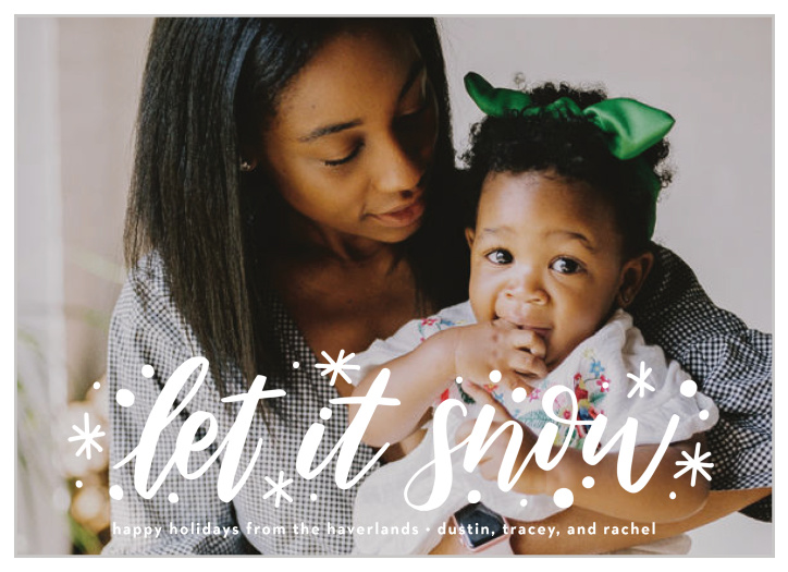 Ring in the holidays with our Let it Snow Holiday Cards.