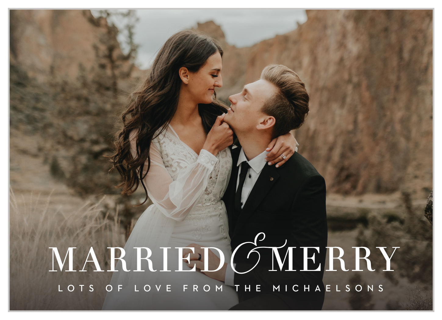 Married & Merry Holiday Cards