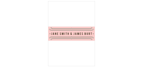 Perfectly package all of your wedding information with our Vintage Union Wedding Belly Bands!