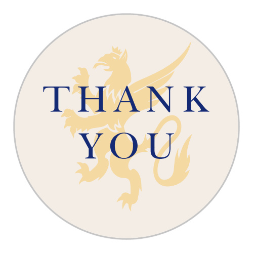 Medieval Banner Bar Mitzvah Stickers