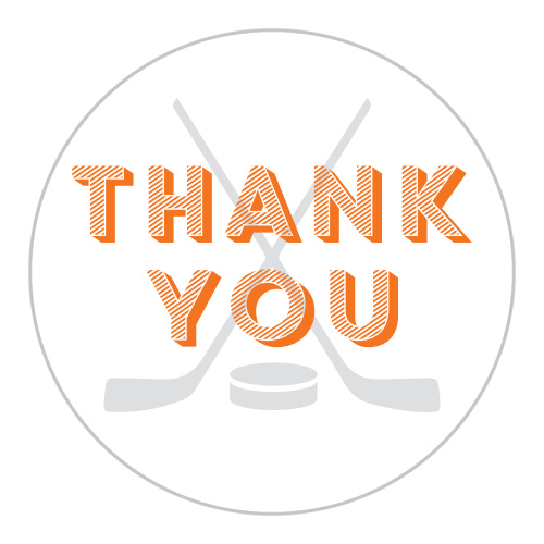 Ensure that your loved friends and family will stick to the date of the big celebration with our Hockey Game Bar Mitzvah Stickers. 