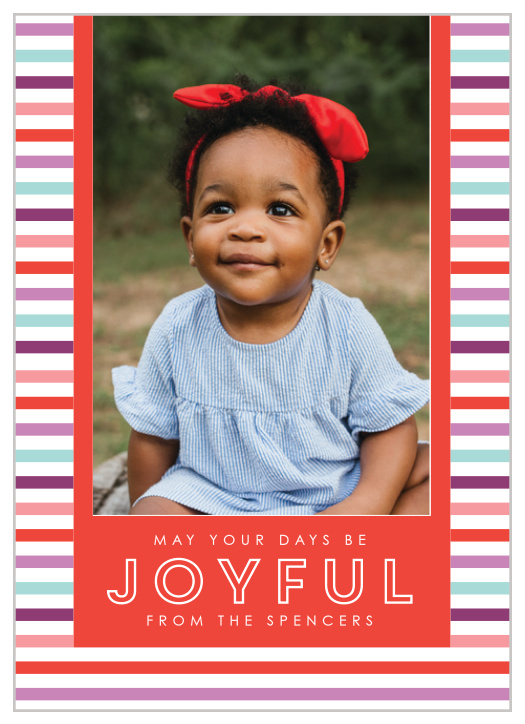 May your holiday cards be presented as a gift unto itself this year with our Festive Gift Wrap Holiday Card. 