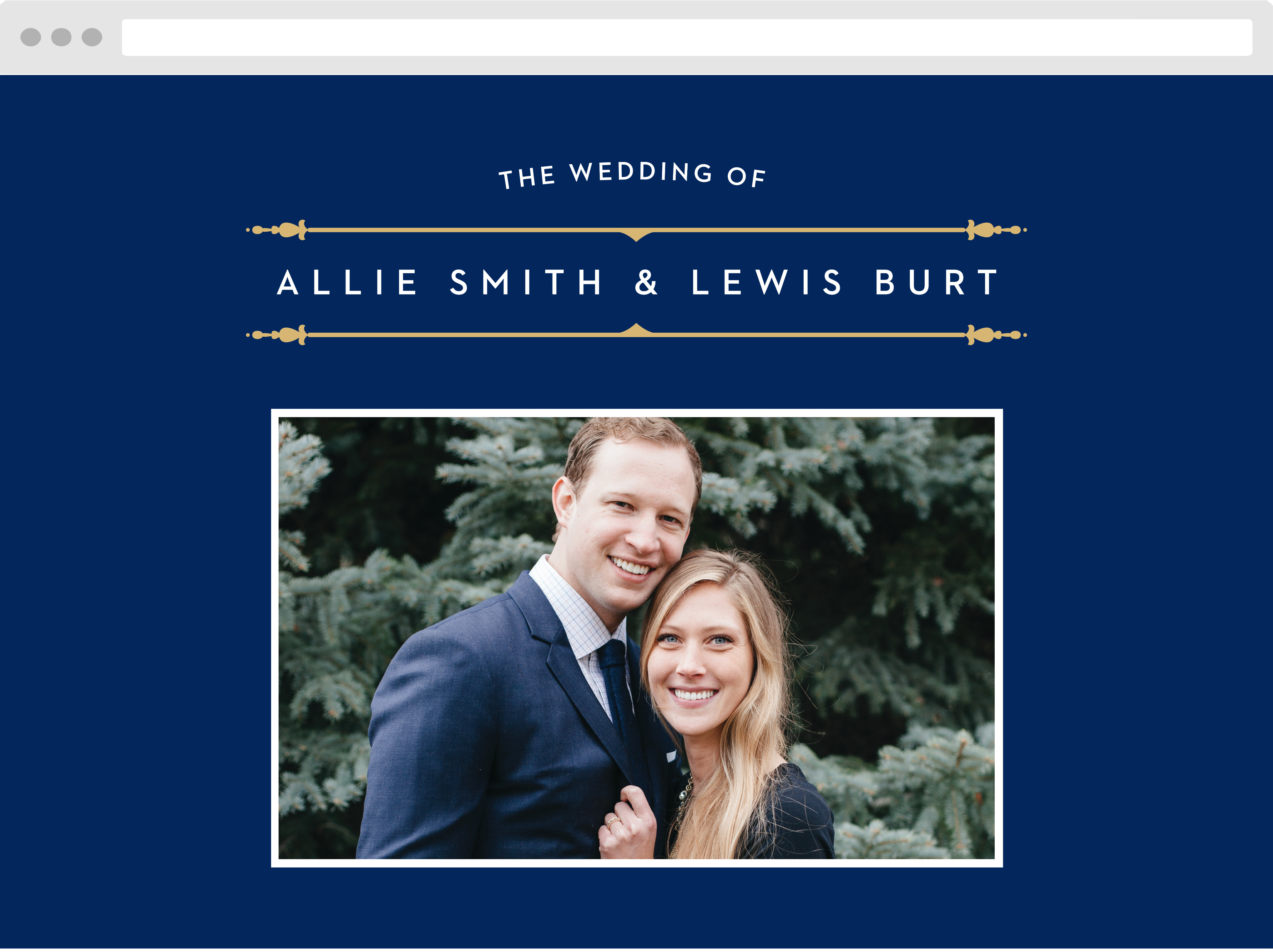 Happily Ever After Wedding Website