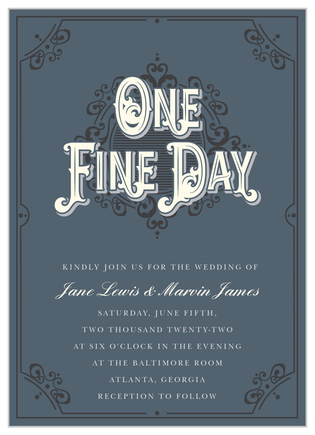 One Fine Day Wedding Invitations