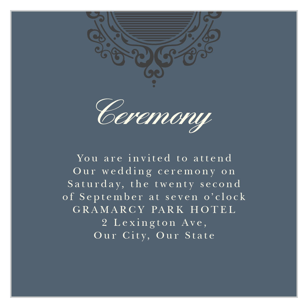 One Fine Day Ceremony Cards