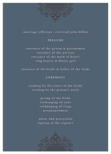 Ensure your cherished guests catch every precious moment of your wedding with our One Fine Day Wedding Programs.