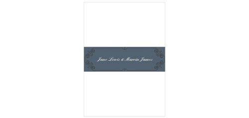 Hold all your cards together in a polished fashion with our One Fine Day Wedding Belly Bands.