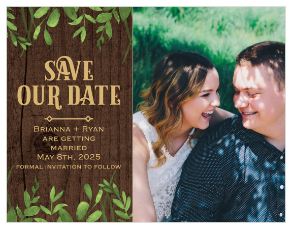 Ensure that your loved ones get your wedding date put away in their calendars using our Forever In Love Sate The Date Magnets!