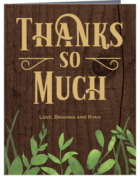 Your guests will be reliving your amazing wedding night and all the fun they had when they receive our Forever In Love Wedding Thank You Cards!