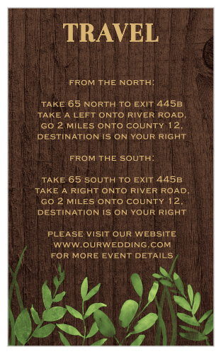 Let your guests know the best way to make it to your amazing wedding venue by sending out our Forever In Love Directions Cards!