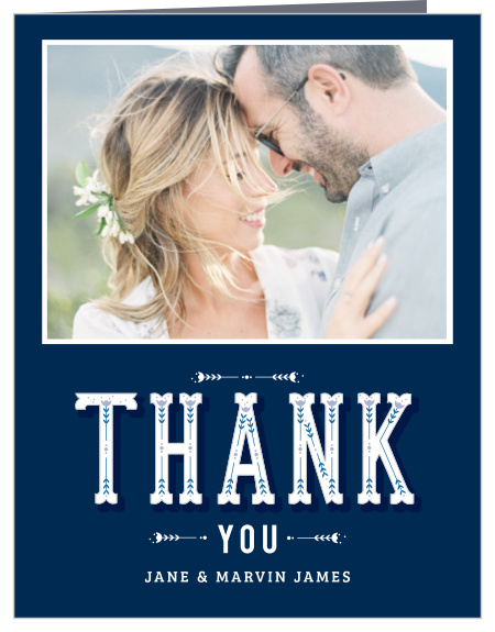 Send your guests a heartfelt note of gratitude with our Home Heart Wedding Thank You Cards.