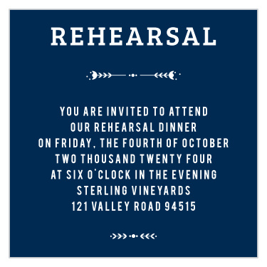 Practice until it's perfect with our Home Heart Rehearsal Dinner Invitations.