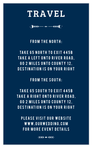 Guide your guests to your wedding venue with our Home Heart Direction Cards!