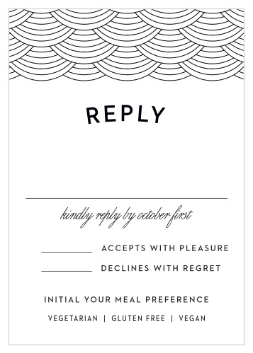 Gather the information you need from your guests with our beautifully illustrated Phoenix Skyline Response Cards.