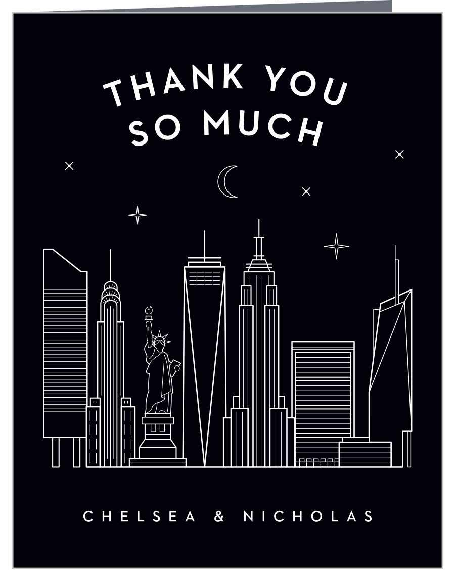 NYC Skyline Wedding Thank You Cards