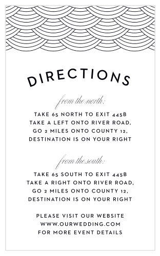 Your New Orleans Skyline Direction Cards will be both stylish and practical!