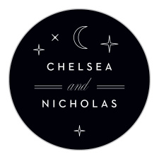 Our New Orleans Skyline Wedding Stickers give you a glimpse of the sky above the city lights! 