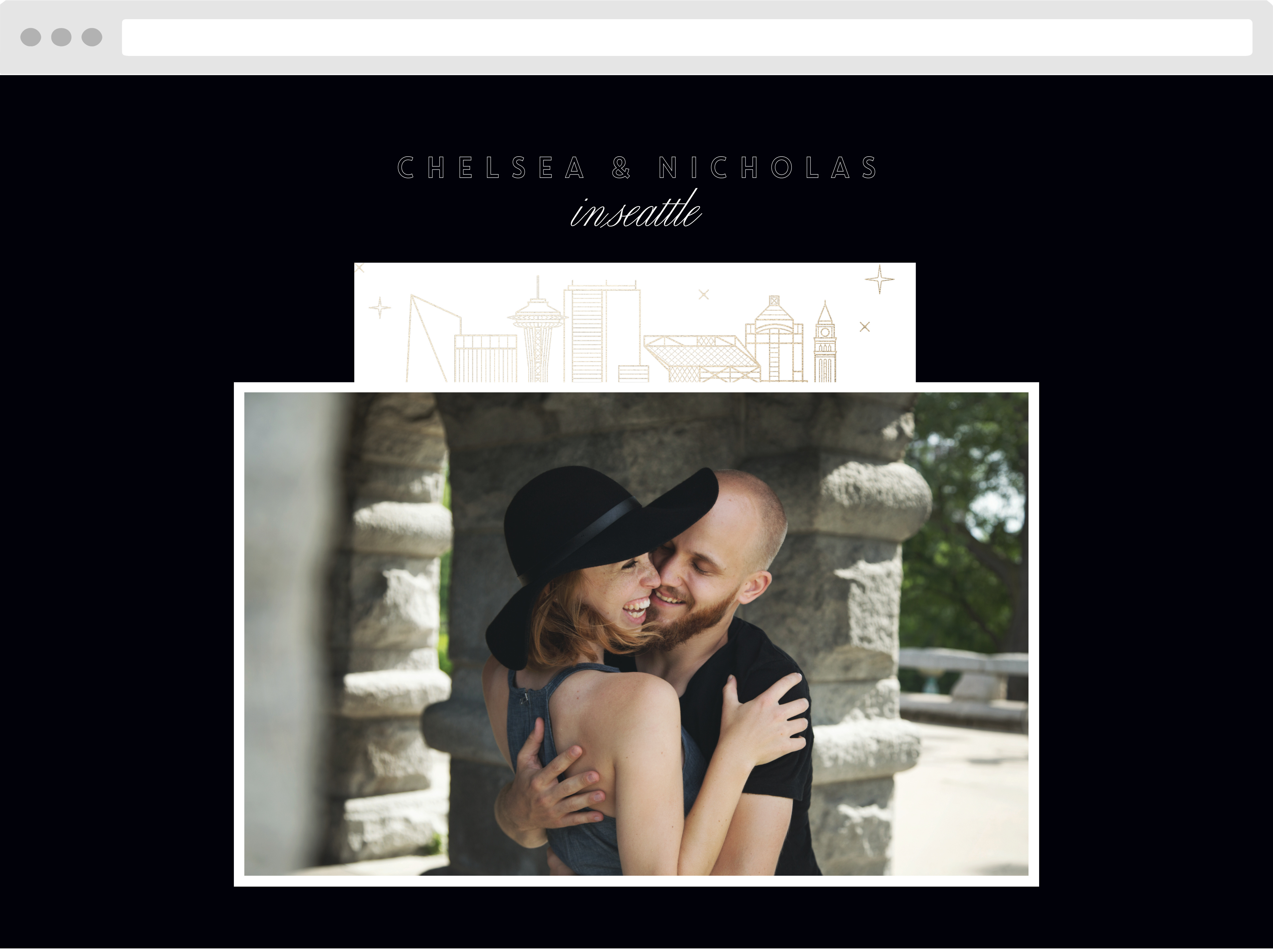 Seattle Skyline Wedding Website