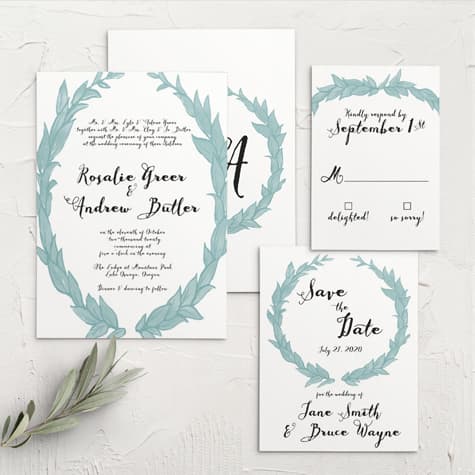 Leafy Love Wedding Invitations