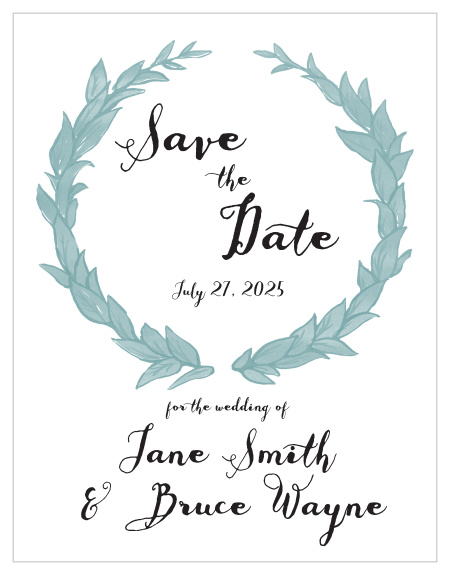 The Leafy Love Save The Date Magnet is awesome, and totally customizable!