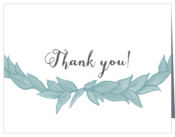 Show your gratitude with the Leafy Love Thank You card which has a very classy and vintage design that is fully customizable.