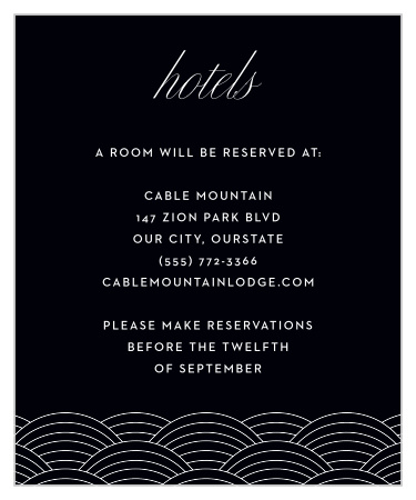 Offer your personal recommendations to your guests with our beautifully designed Denver Skyline Accommodation Cards.
