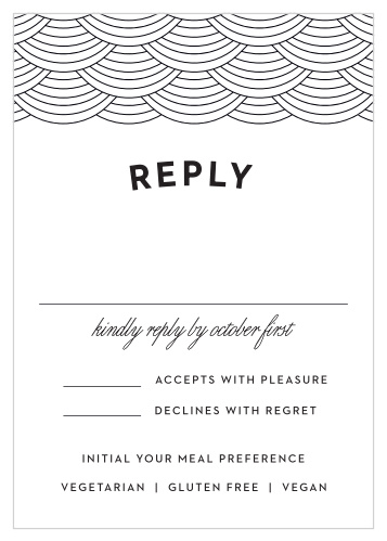 Allow your guests to let you know if they'll be able to make it to your big day using our San Francisco Skyline Response Cards!