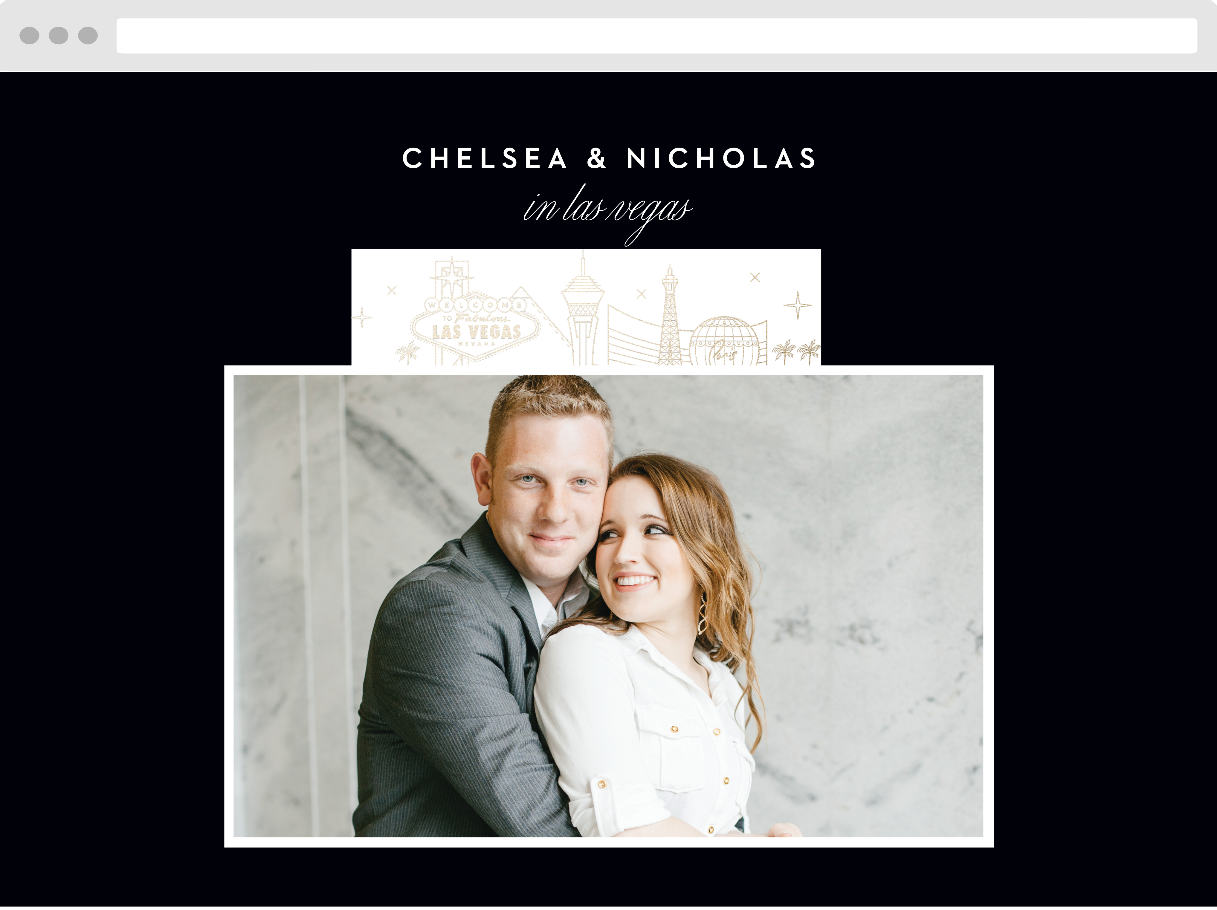 Las Vegas Skyline Wedding Website