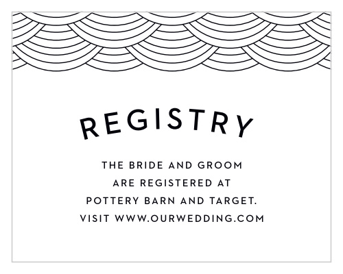 Our Las Vegas Skyline Registry Cards will ensure that your guests will able to contribute to your union with ease.