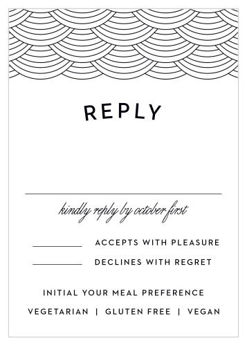 Gather the information you need from your guests with the high-contrast design of our Las Vegas Skyline Response Cards.