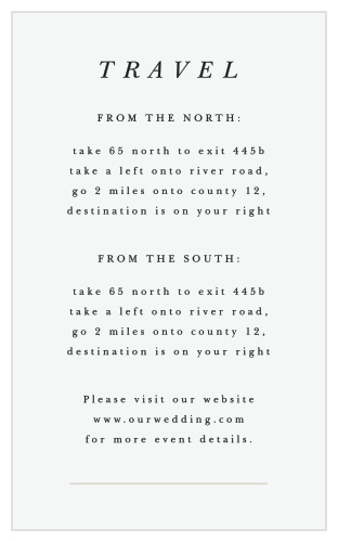 Make a sophisticated impression with our Majestic Tree Wedding Direction Cards.