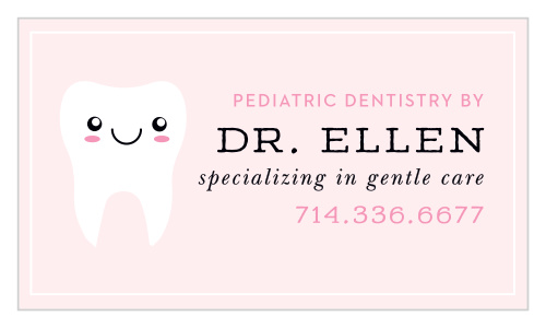 Our Simple Tooth Business Cards are the perfect way to promote your dental or orthodontic practice!